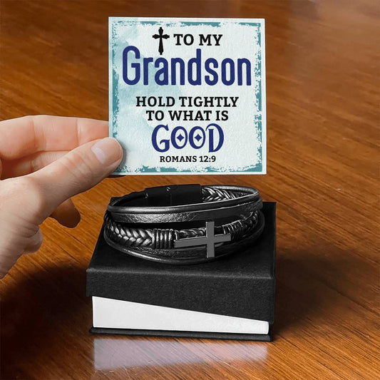 Genuine Leather Bracelet - Personalized Gift for Him