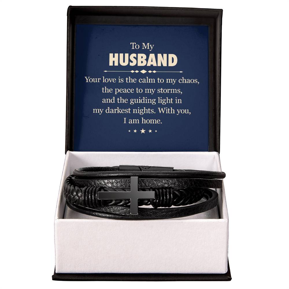 Genuine Leather Bracelet - Personalized Gift for Him