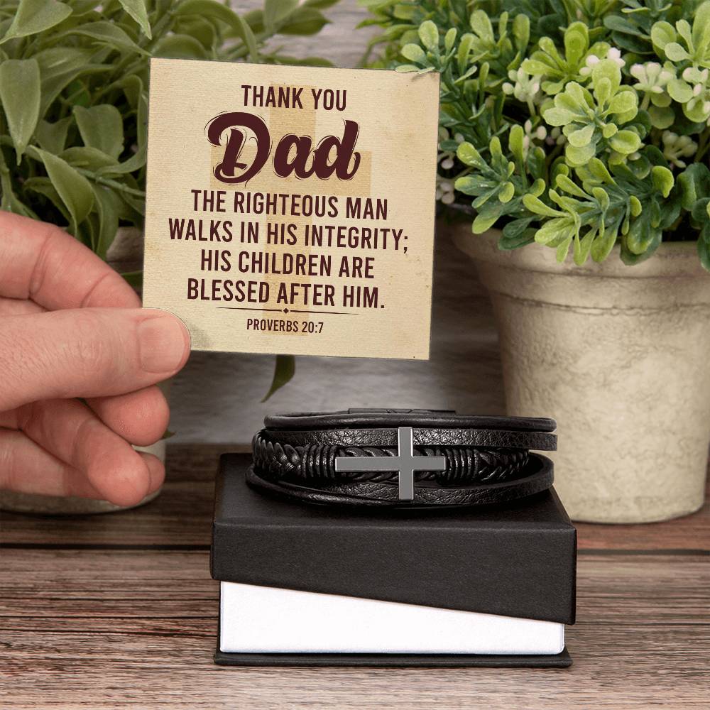 Genuine Leather Bracelet - Personalized Gift for Him