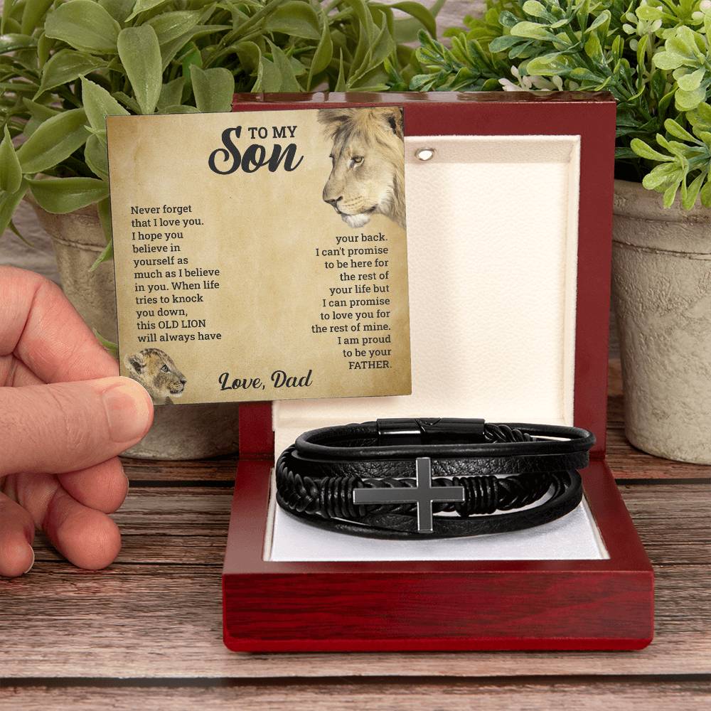 Meaningful Cross Bracelet - Personalized Keepsake Jewelry