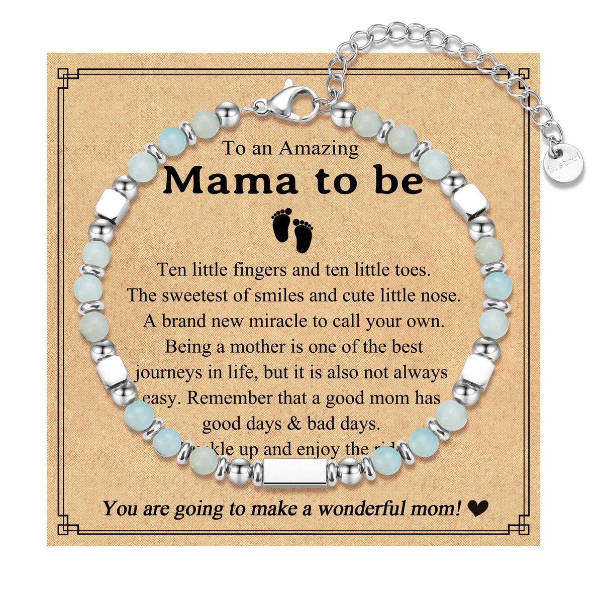 Personalized Mother's Day Bracelet - Handmade Jewelry Gift
